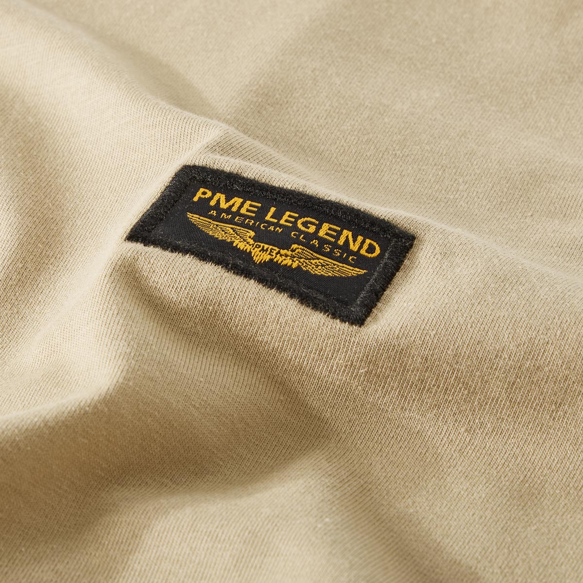 PME LEGEND T-Shirt mit Elasthan sand