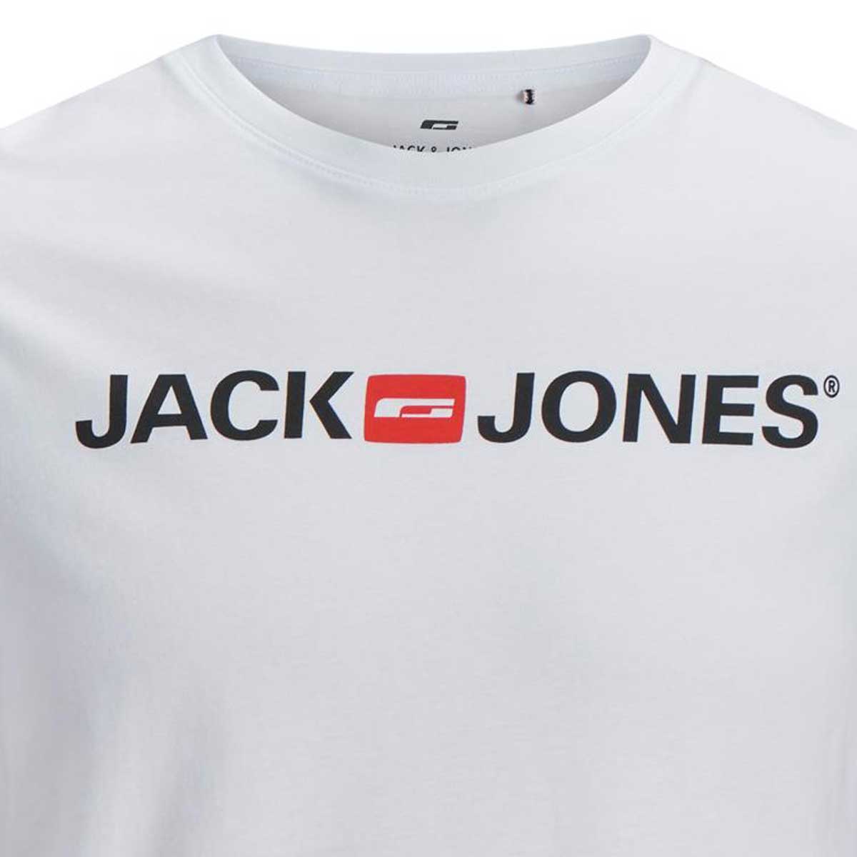 Jack&Jones T-Shirt mit Label-Print weiß