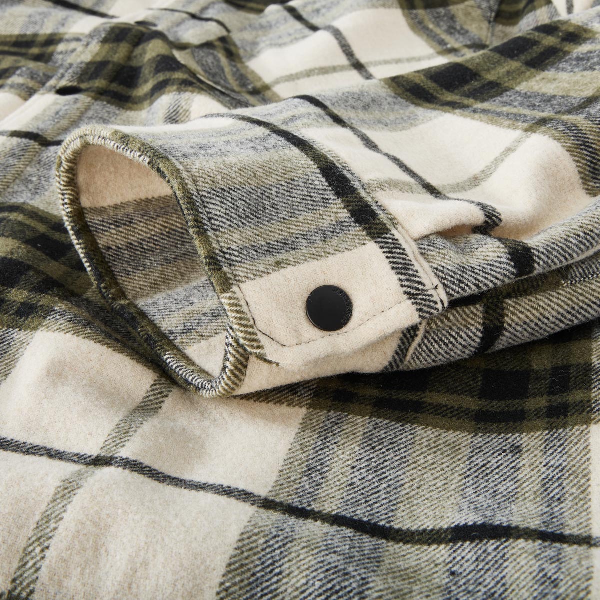 Jack&Jones Karierte Hemdjacke mit Teddyfutter oliv