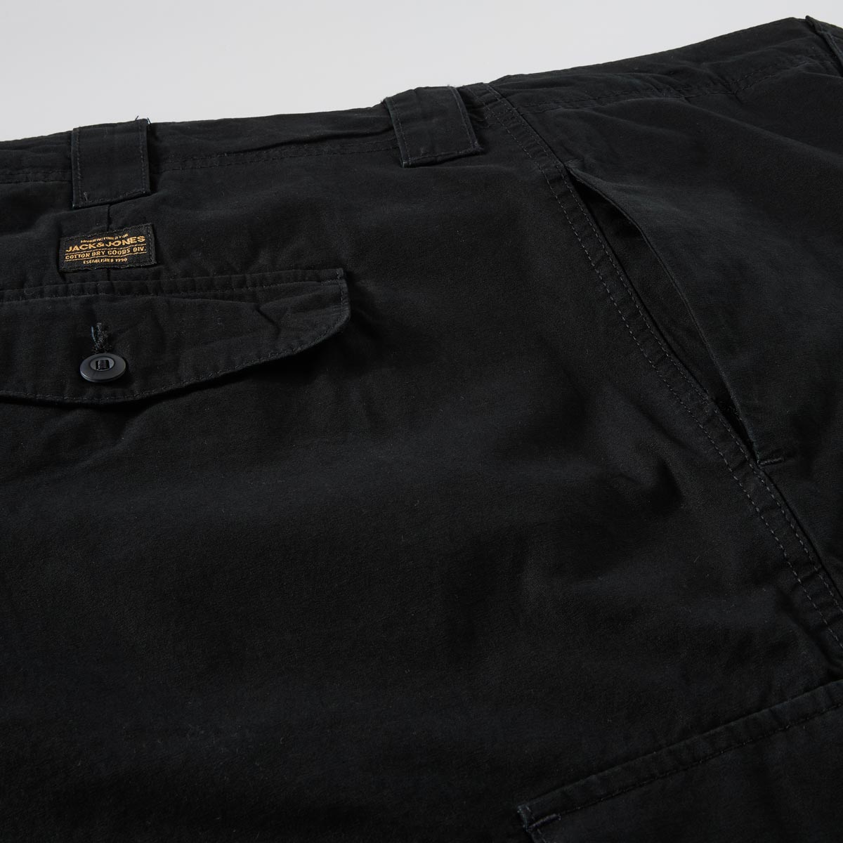 Jack&Jones Cargo-Shorts aus reiner Baumwolle schwarz