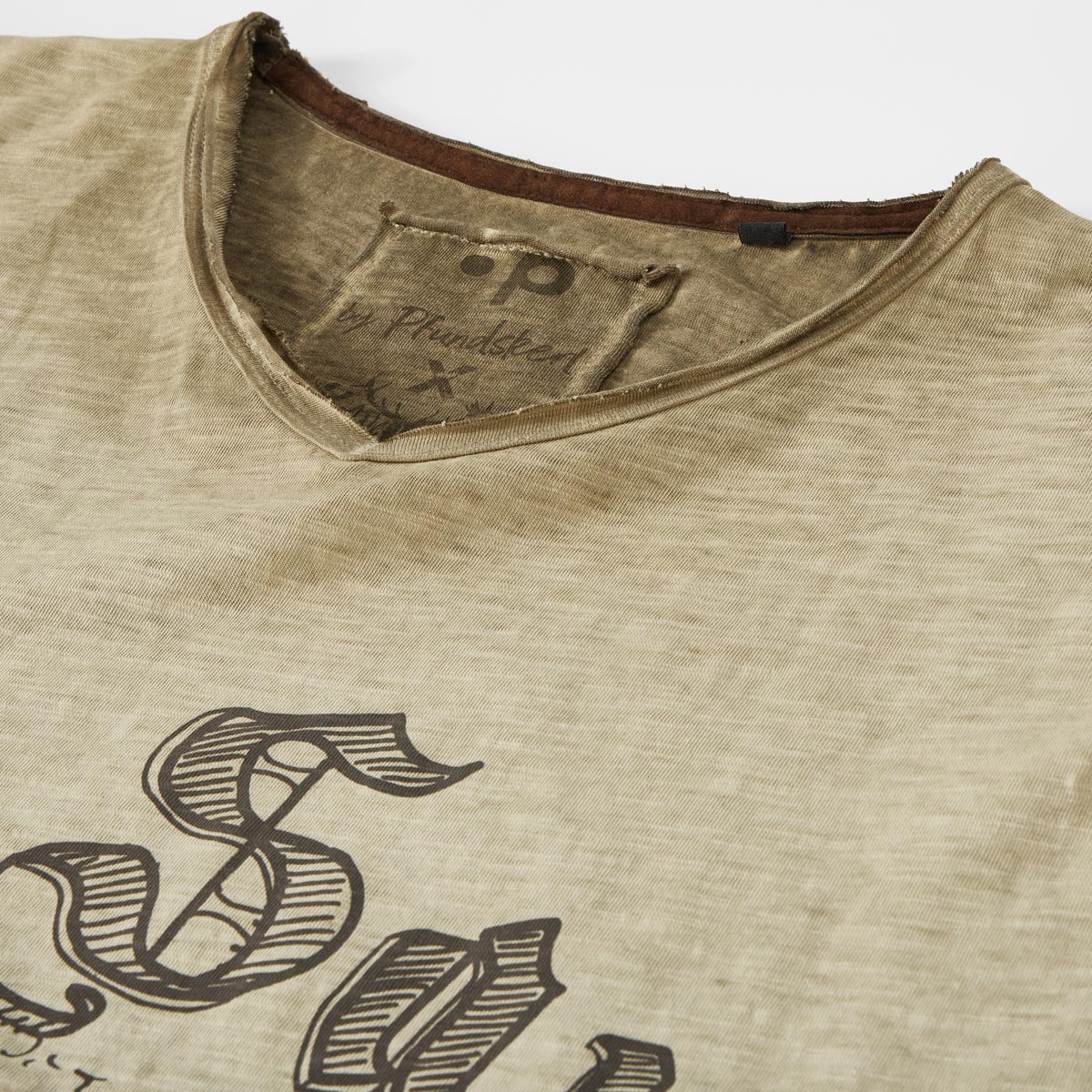 Pfundskerl T-Shirt aus Biobaumwolle hellbraun