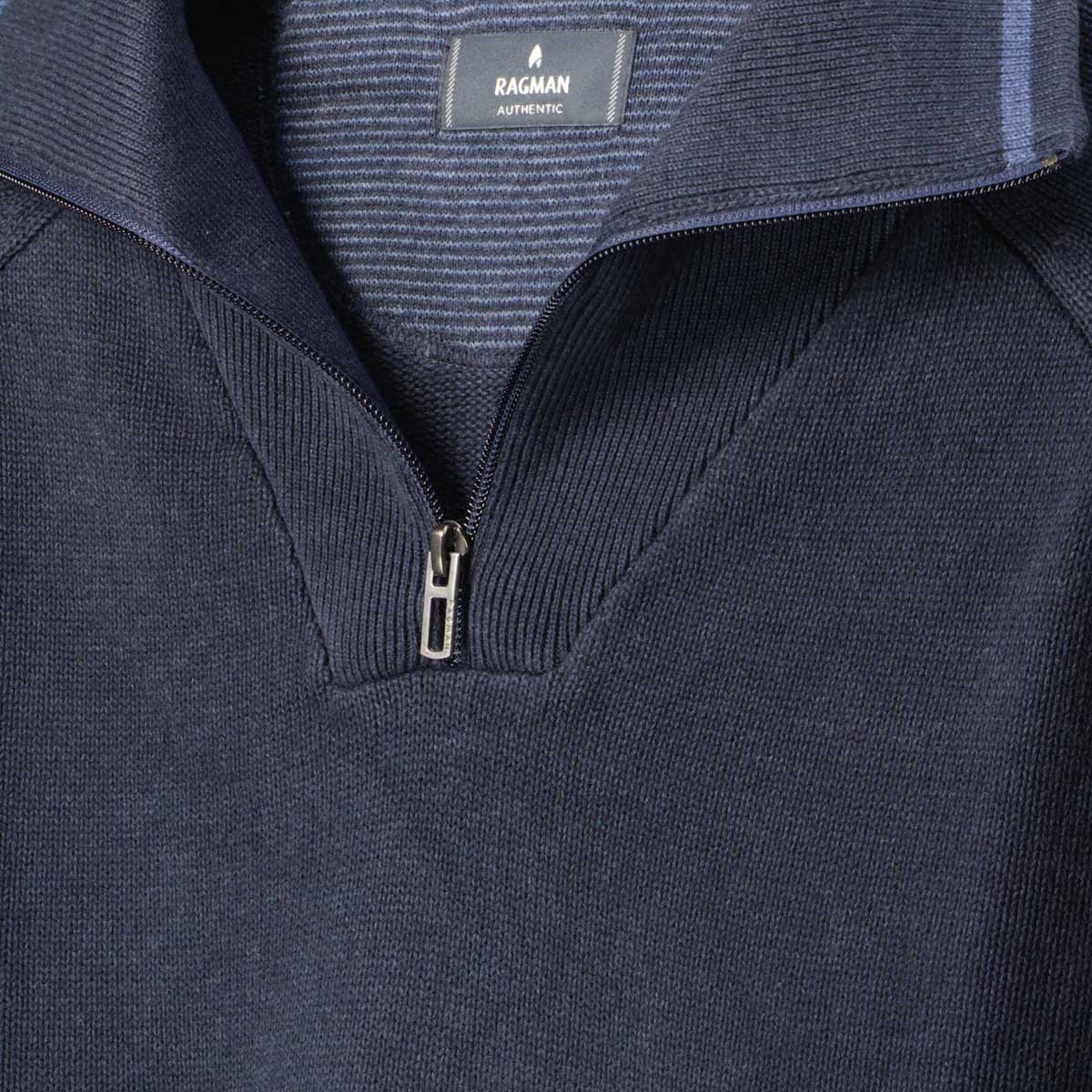 RAGMAN Troyer aus Biobaumwolle marine