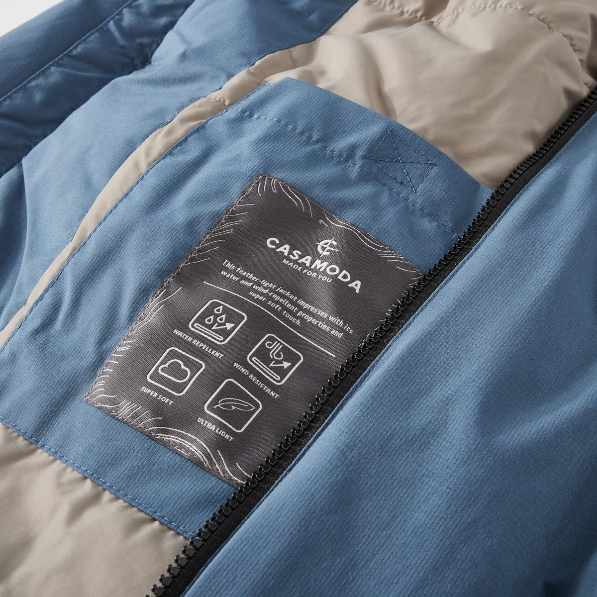 CASA MODA Blouson, wind- und wasserabweisend blau