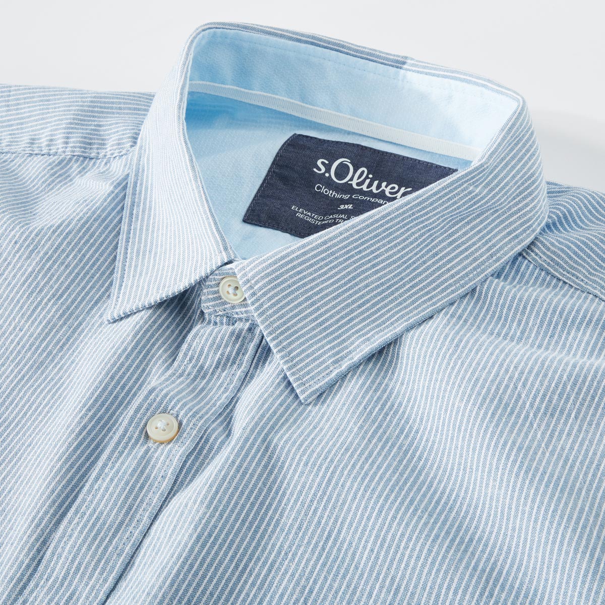 s.Oliver Freizeithemd mit Streifen blau