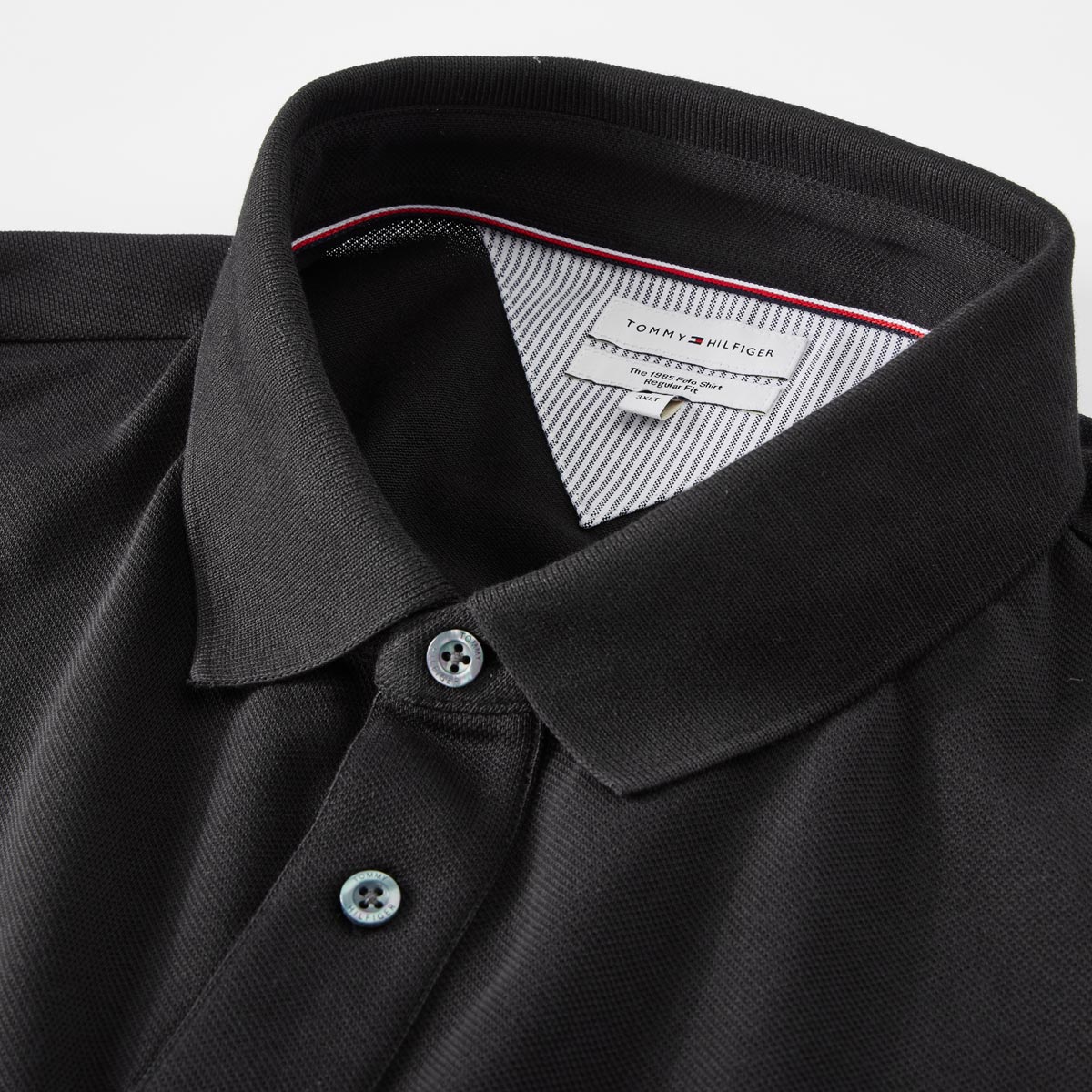 Tommy Hilfiger Poloshirt mit Stretch schwarz
