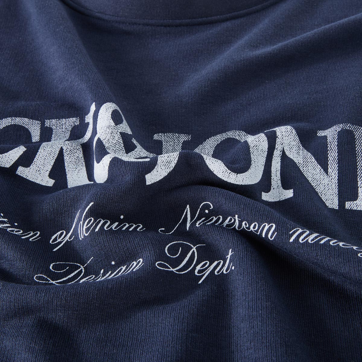 Jack&Jones Sweatshirt mit Label-Print blau