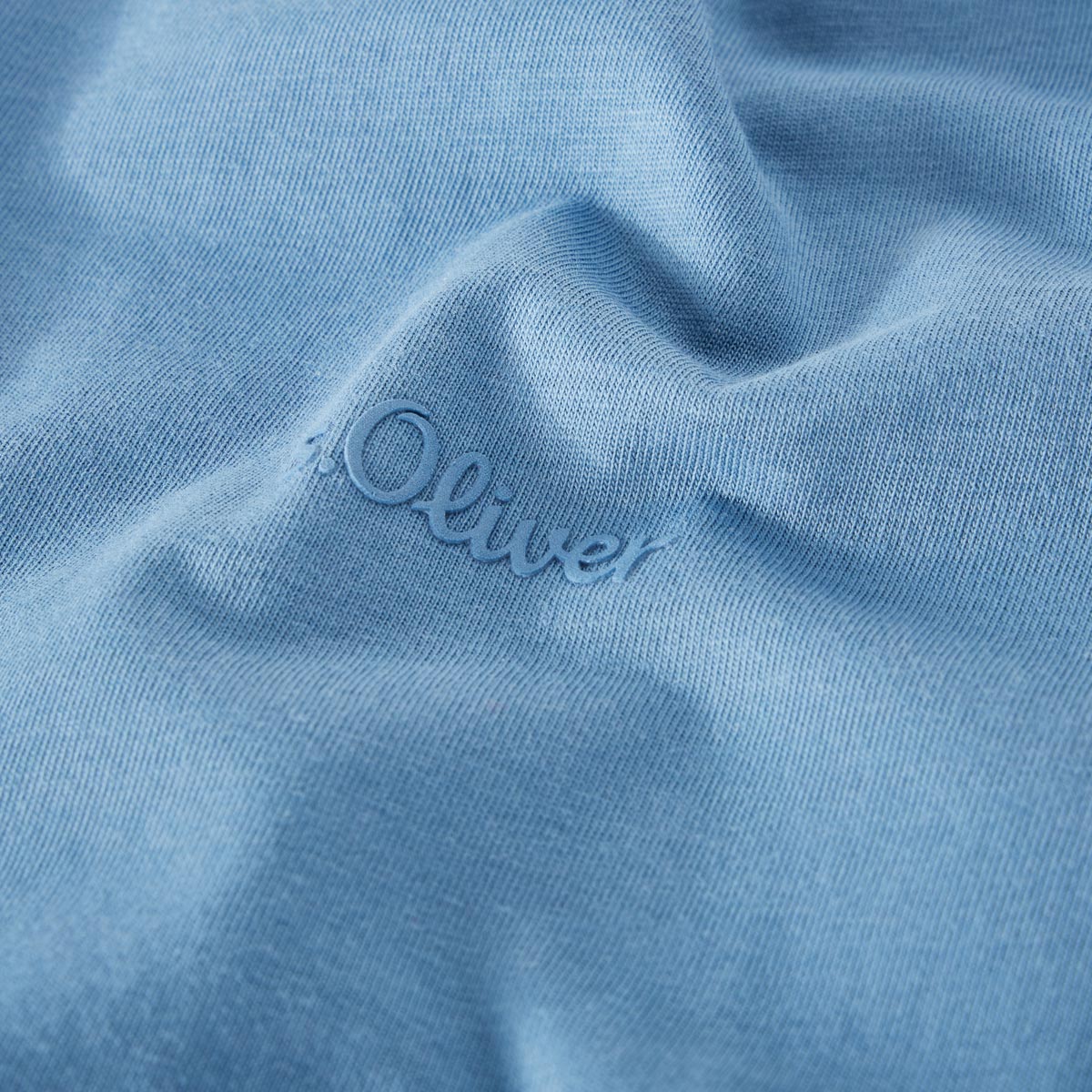 s.Oliver Basic-T-Shirt mittelblau