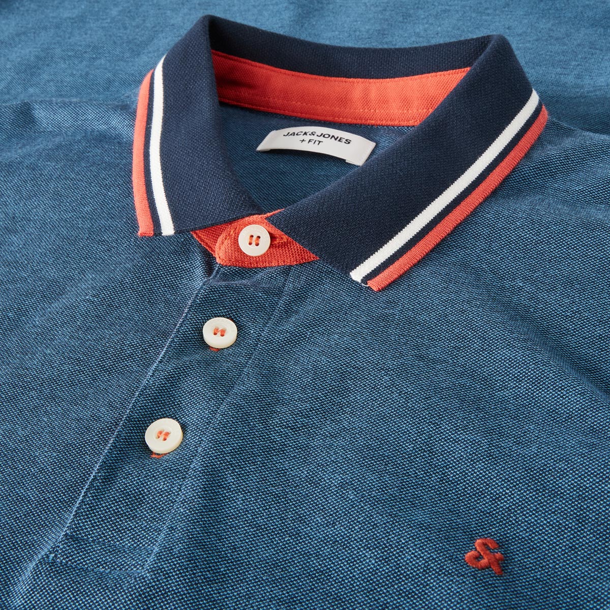 Jack&Jones Poloshirt aus Biobaumwolle blau