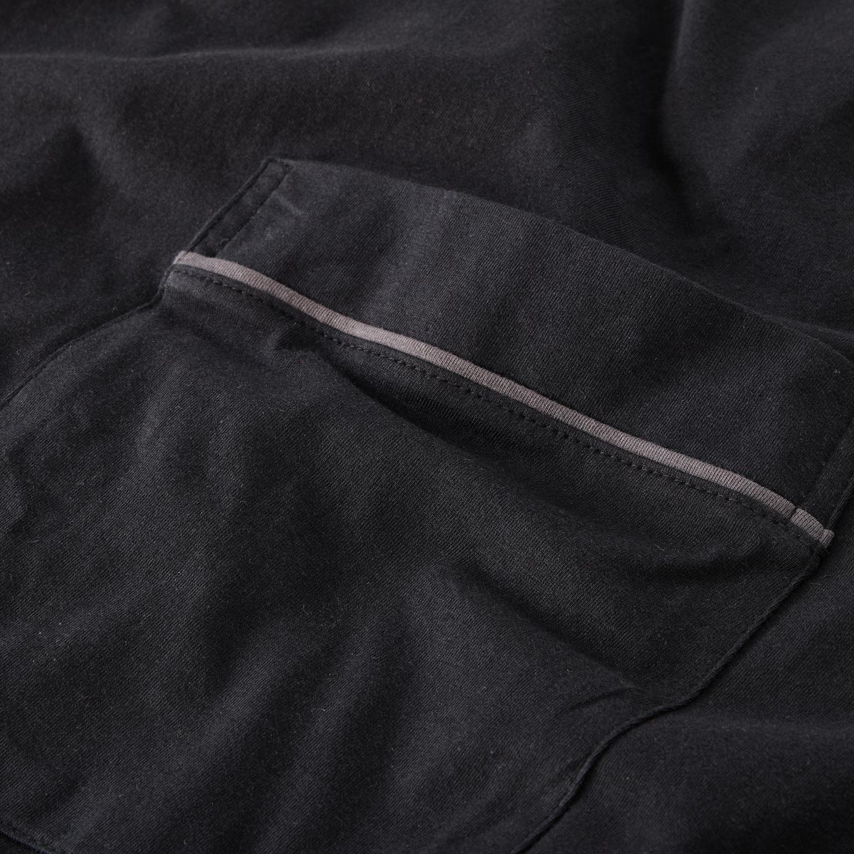 ADAMO Hausmantel aus leichtem Jersey schwarz