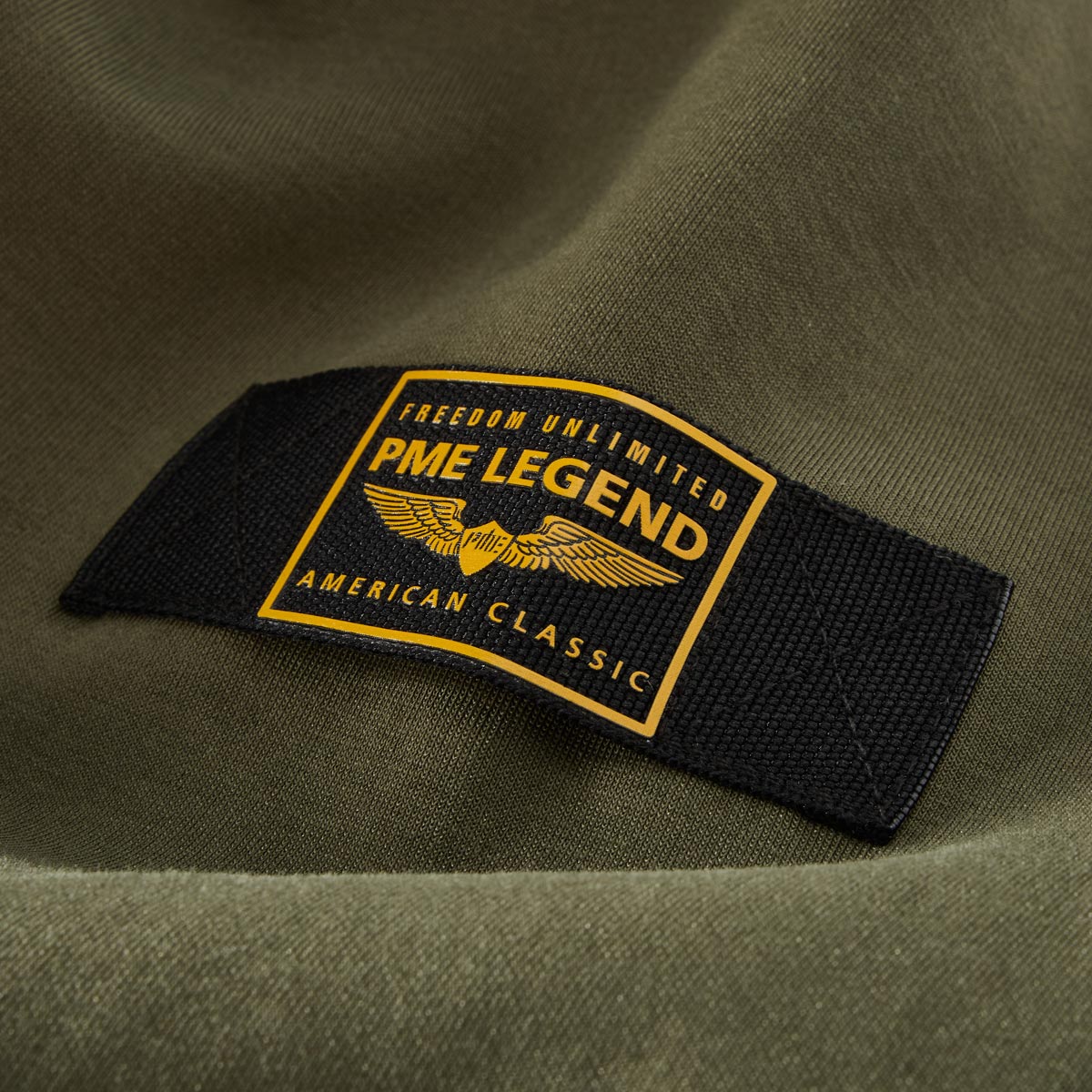 PME LEGEND Sweatjacke mit Stretch oliv