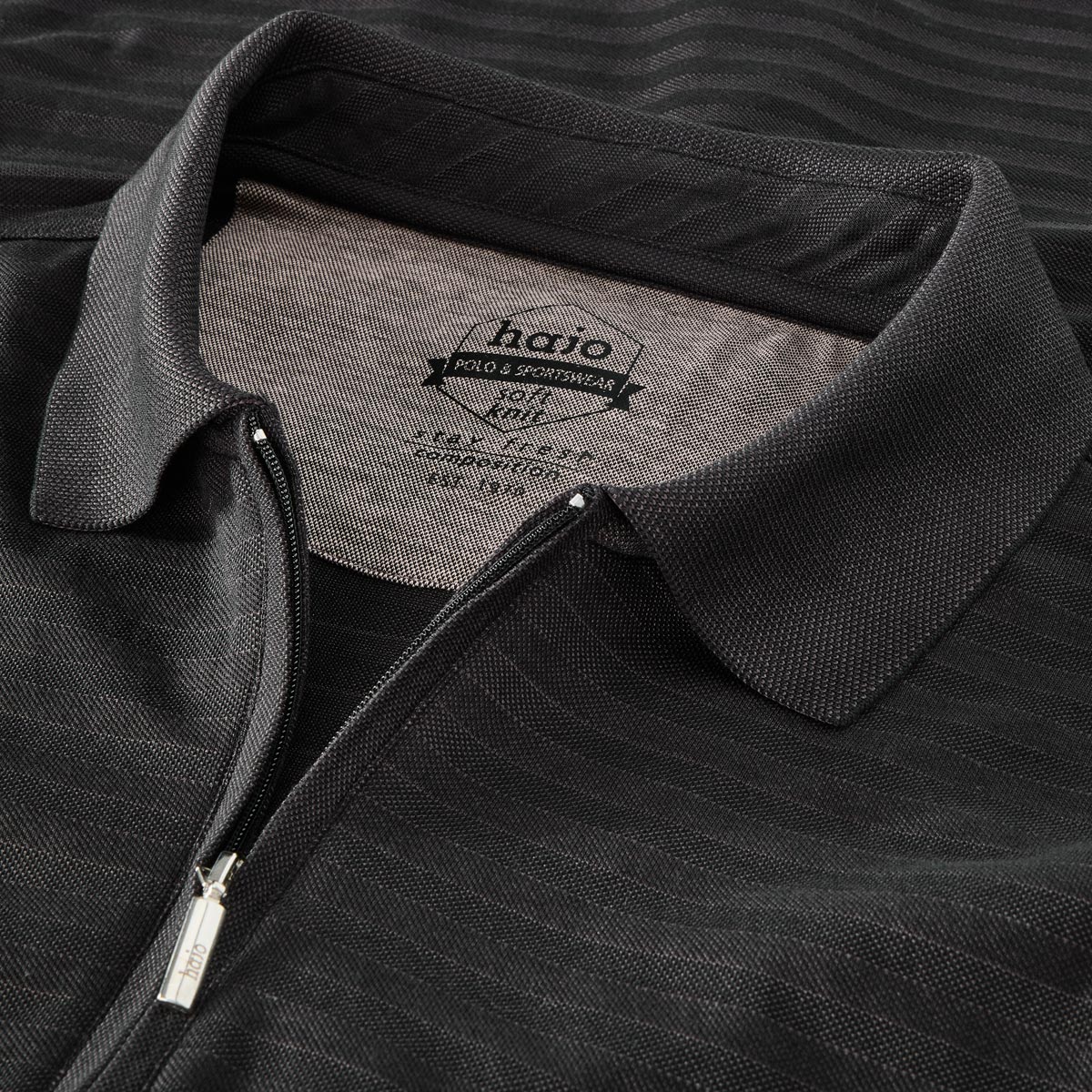 Hajo Basic-Poloshirt schwarz