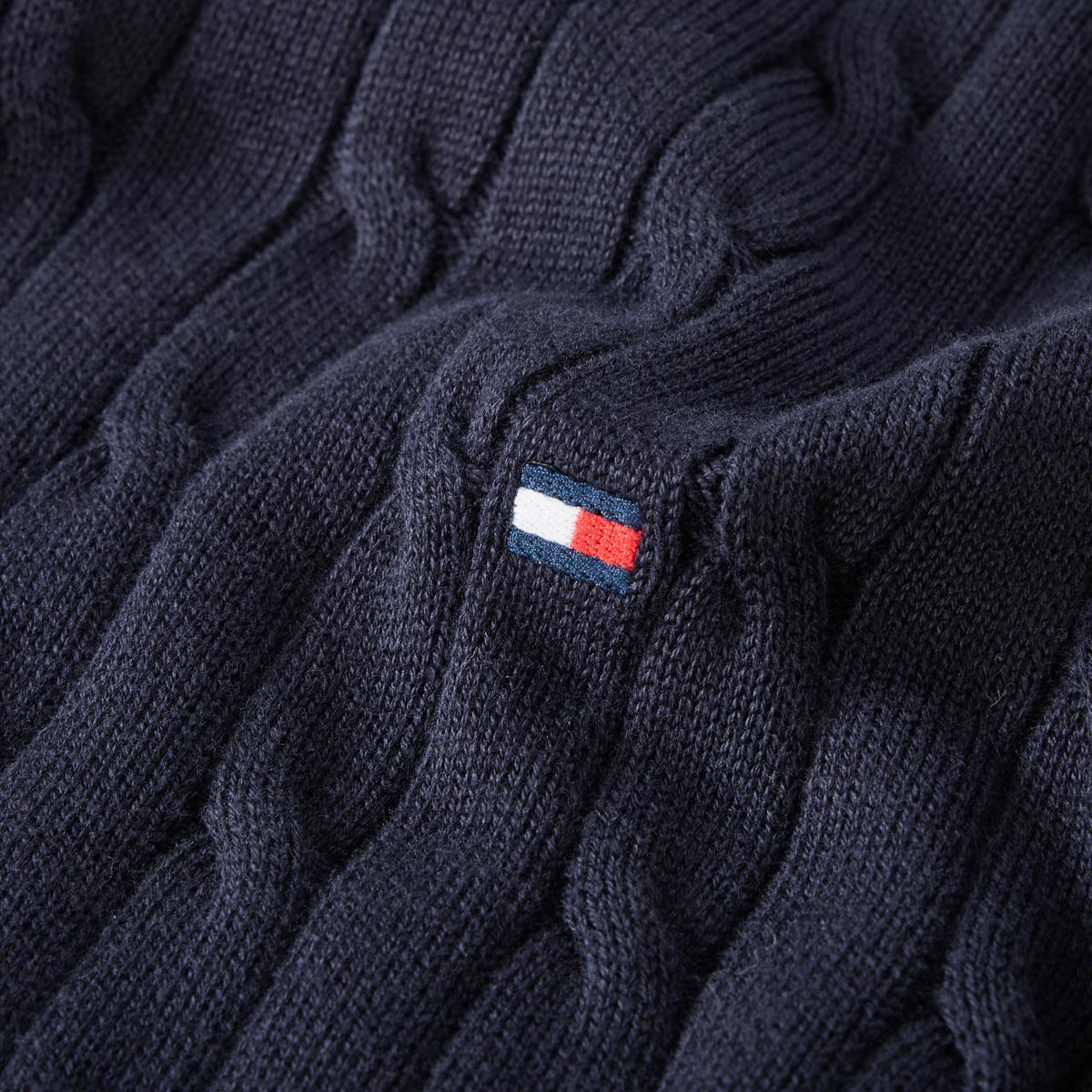 Tommy Hilfiger Pullover mit Stretch marine