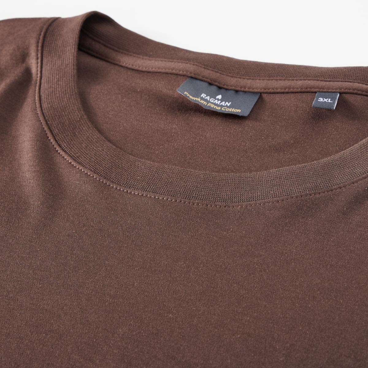 RAGMAN Longsleeve aus Pima-Baumwolle braun