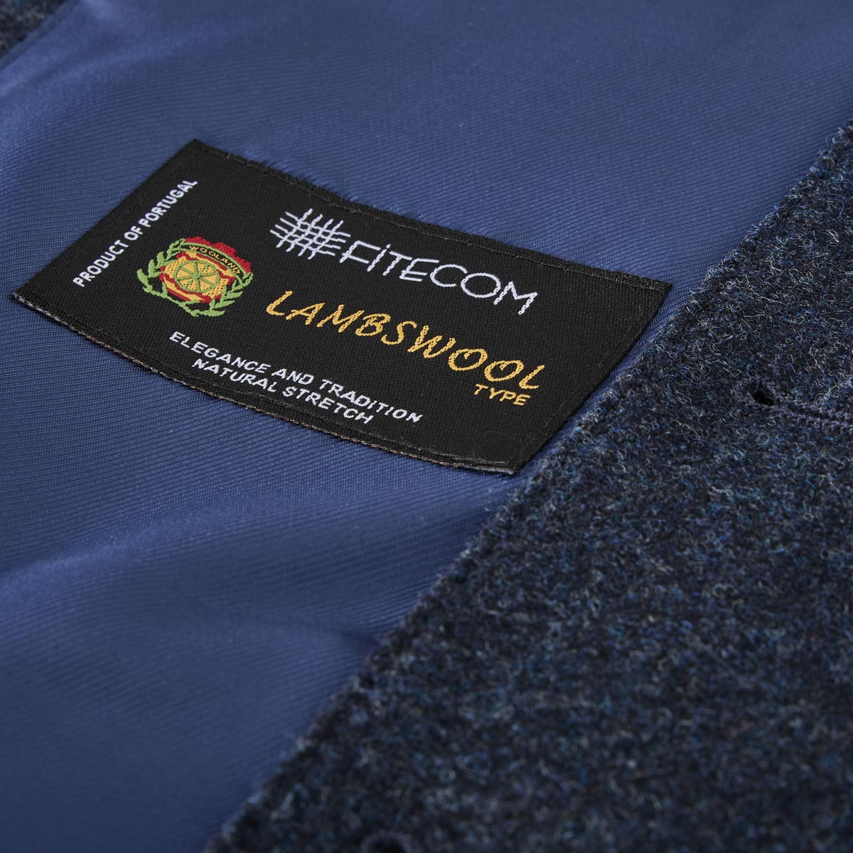 Weis Weste aus Wolle blau