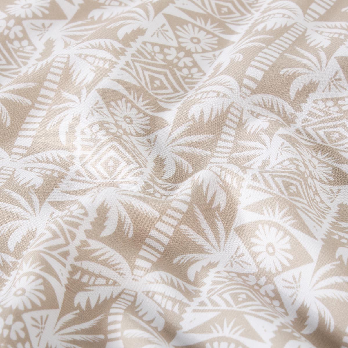 North Freizeithemd mit Allover-Muster sand