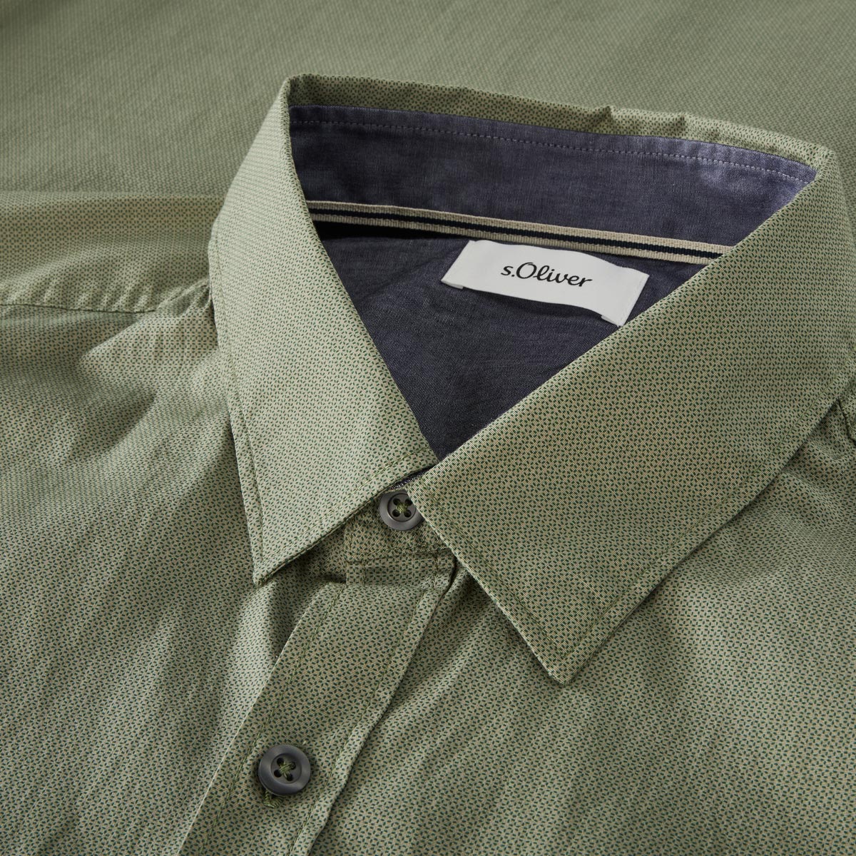 s.Oliver Freizeithemd aus Baumwolle grün