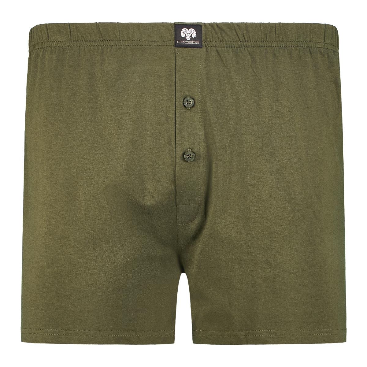 Ceceba Boxershorts aus Baumwoll-Jersey, Doppelpack grün