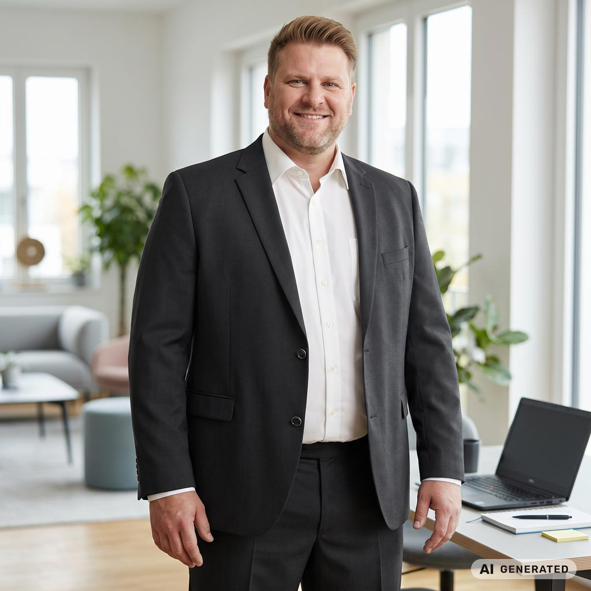 Weis Anzugsakko mit Stretch, knitterfrei braun