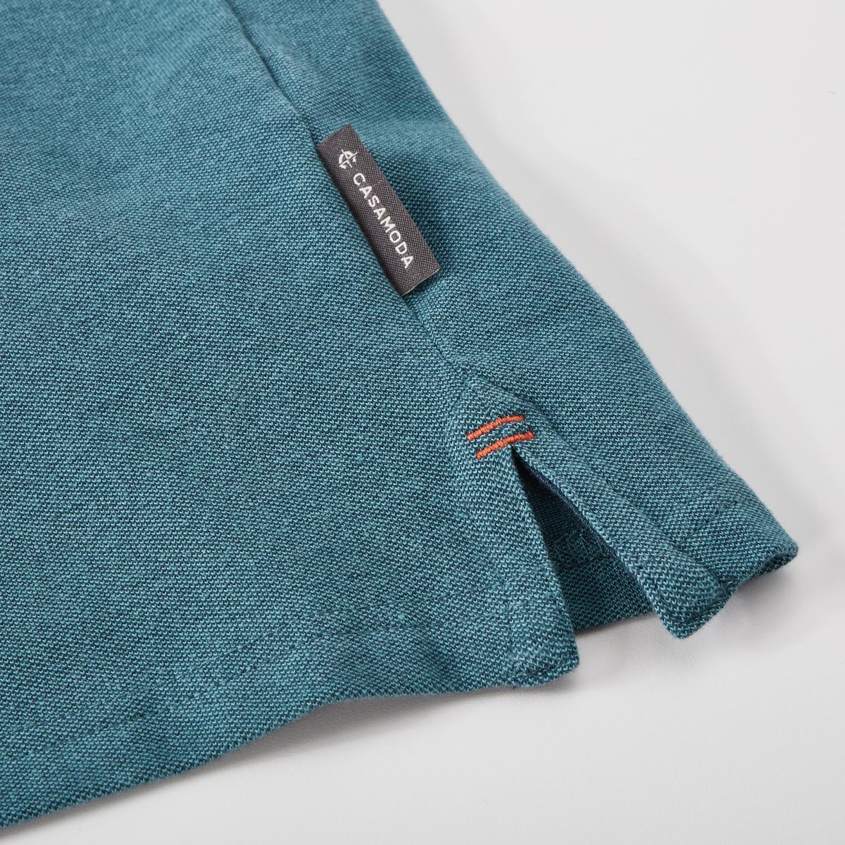 CASA MODA Poloshirt mit Elasthan türkis