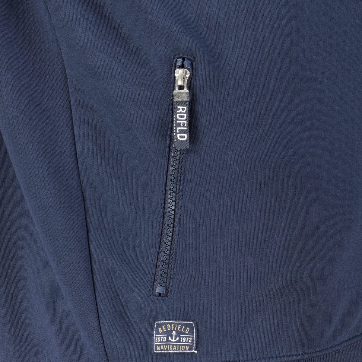 Redfield Sweatjacke aus Baumwollmischung dunkelblau