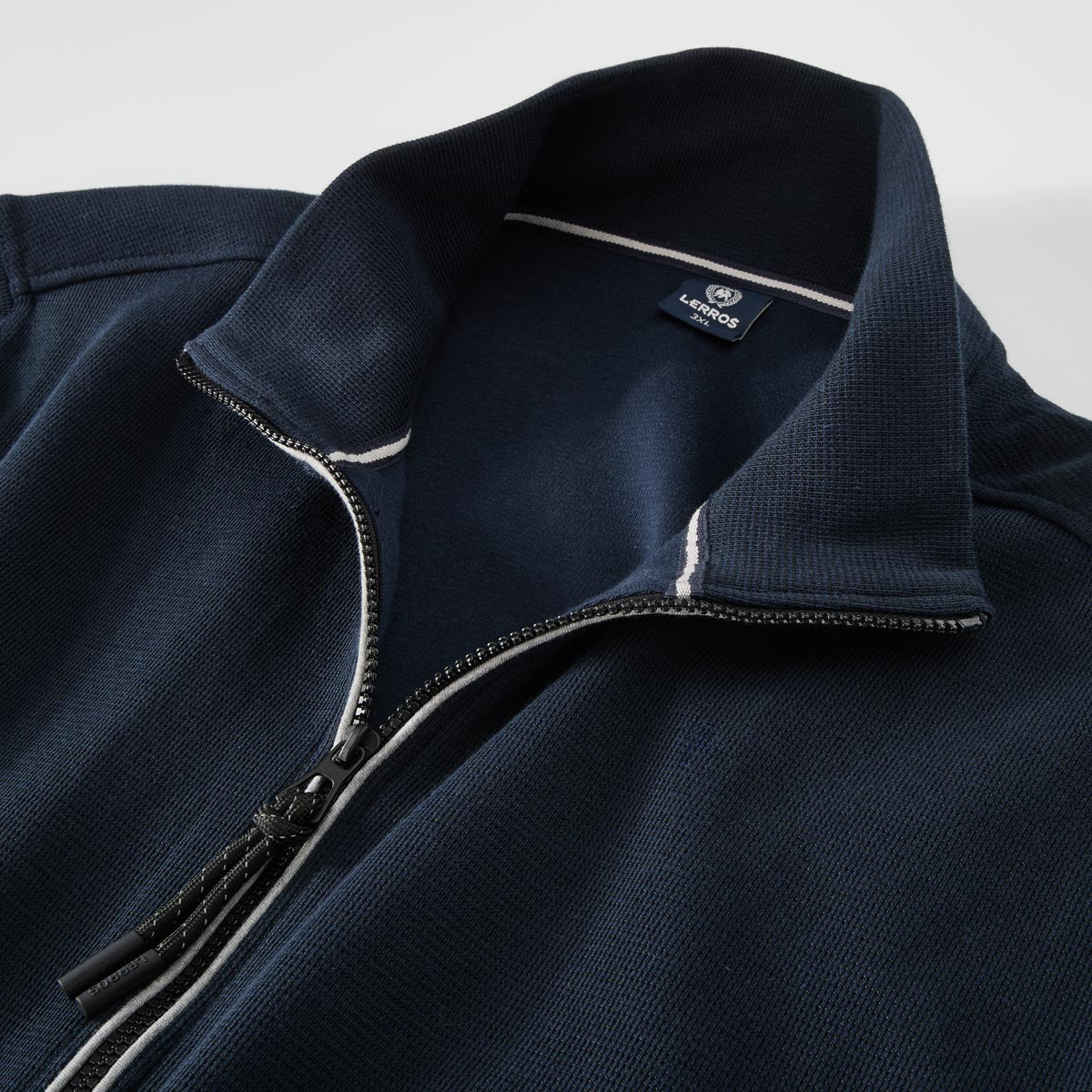 Lerros Sweatjacke aus Baumwolle blau