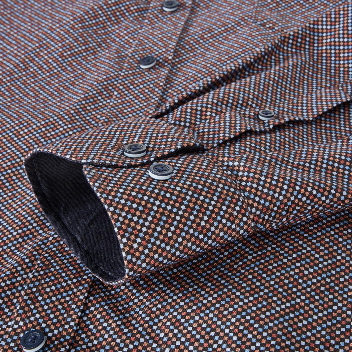 CASA MODA Freizeithemd mit Allover-Muster braun