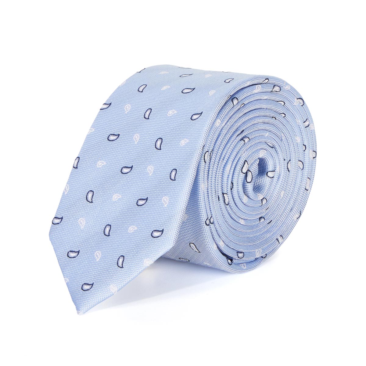 Extralange Seidenkrawatte mit Webmuster