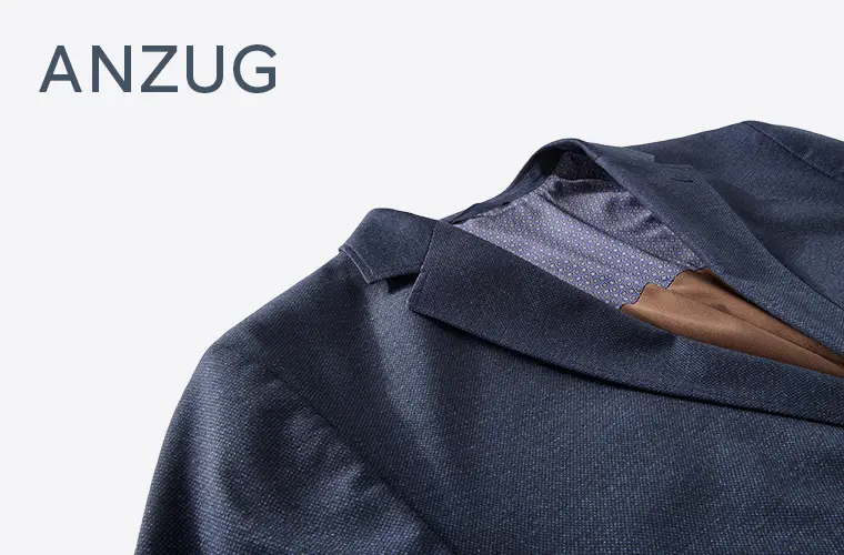 Eleganter dunkelblauer Anzug von Pfundskerl in Plus Size für Herren