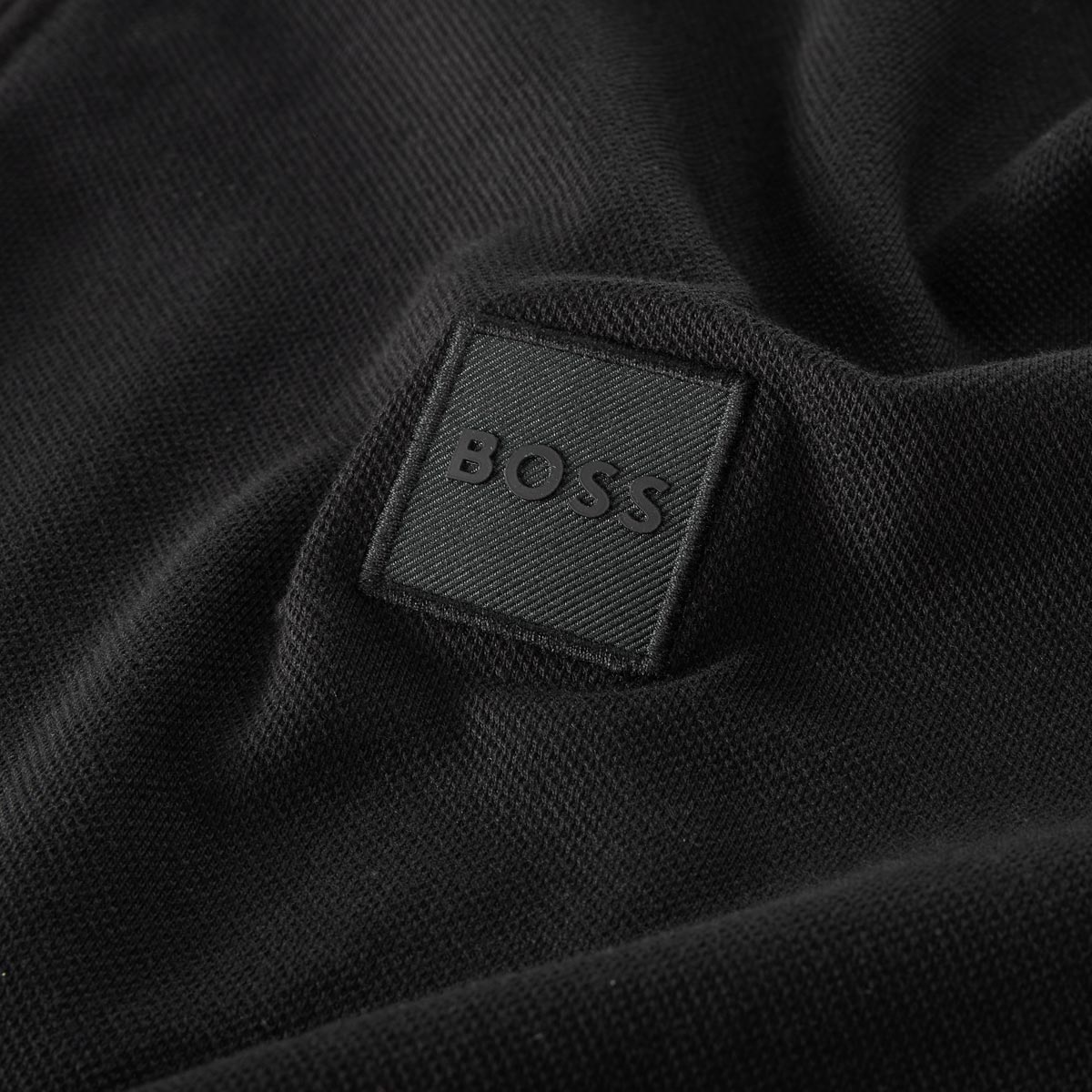 BOSS Poloshirt mit Stretch schwarz