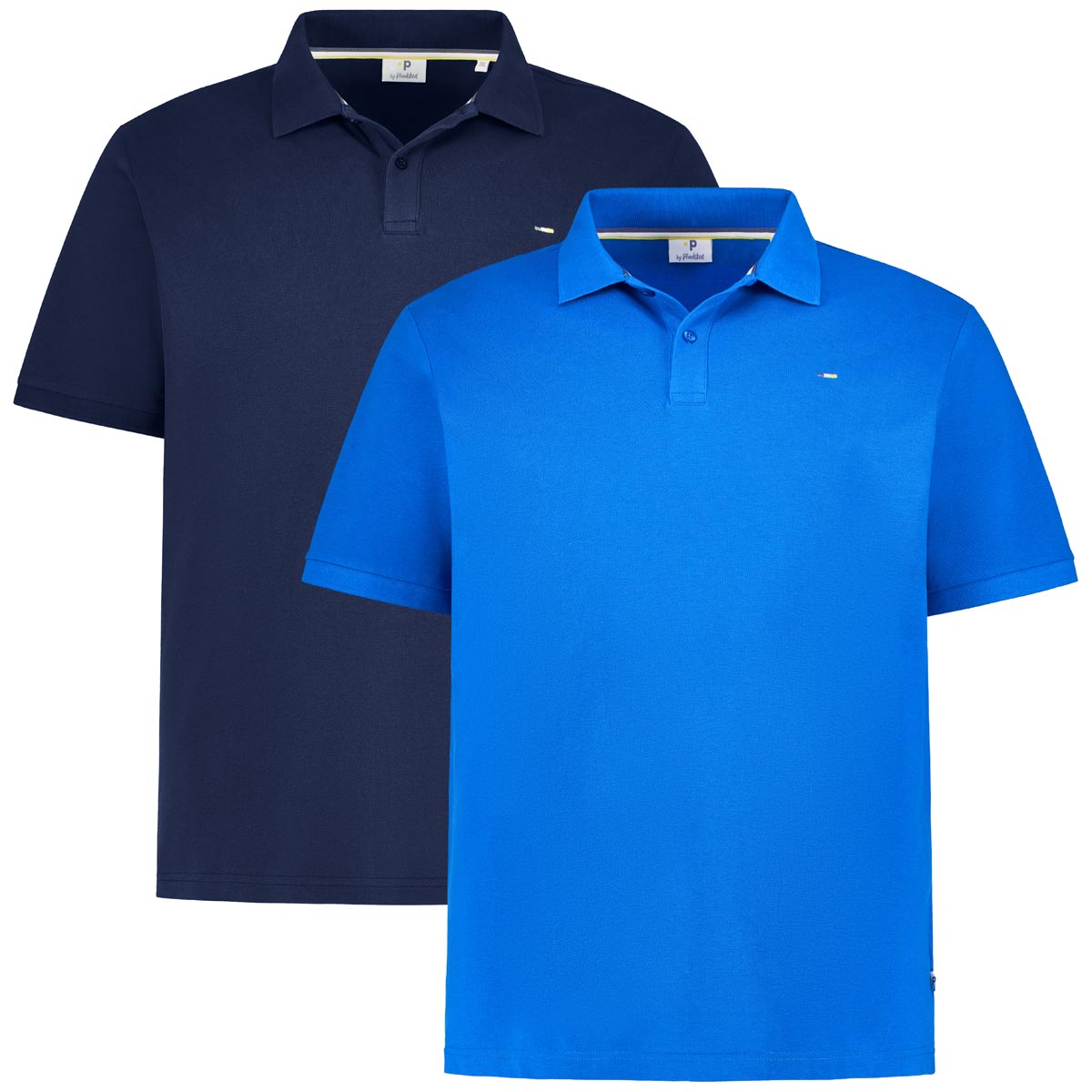 Pfundskerl Doppelpack Poloshirt mit Polokragen Farbe dunkelblau/royalblau G günstig online kaufen