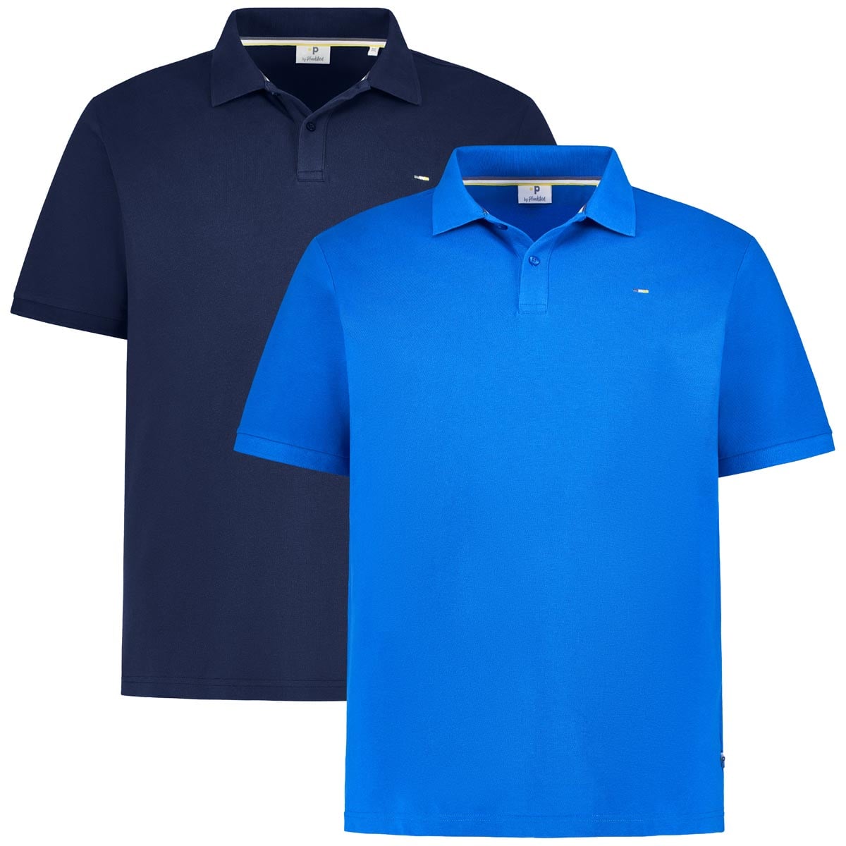 Pfundskerl Doppelpack Poloshirt Mit Polokragen Farbe Dunkelblau/royalblau Größe, 4XL