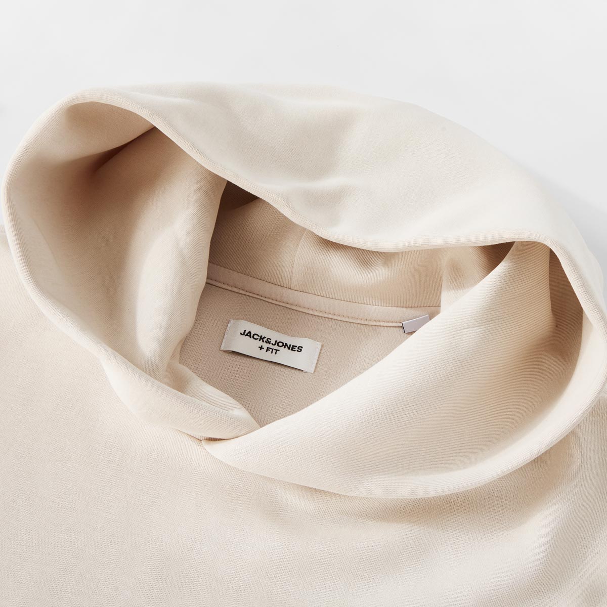 Jack&Jones Hoodie aus Baumwollmix beige
