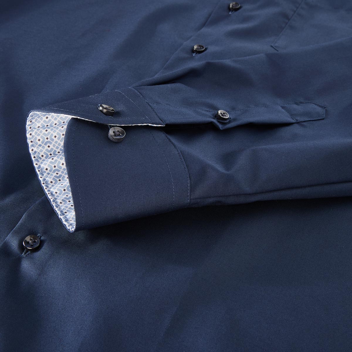 ETERNA Businesshemd aus "Dynamic Cotton™", bügelfrei marine