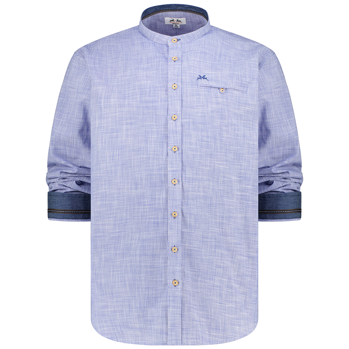 Maddox Trachtenhemd aus Baumwolle blau