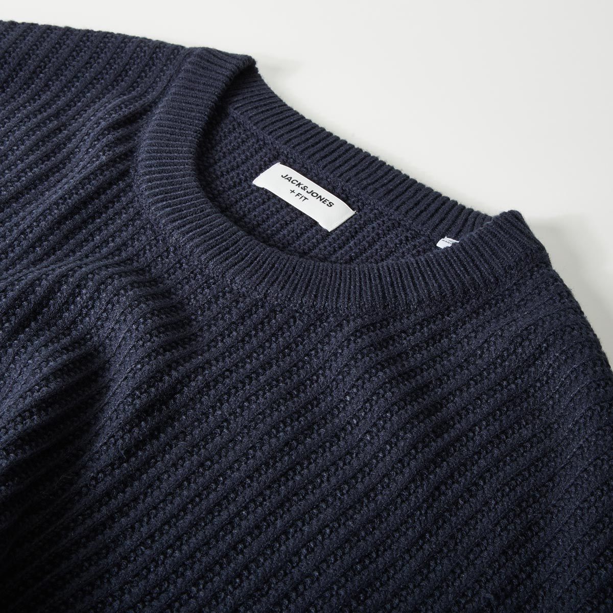 Jack&Jones Pullover aus wärmendem Strickmix blau