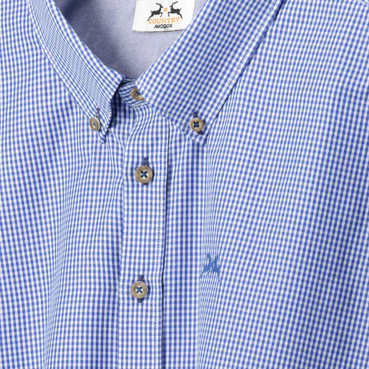 Maddox Kariertes Trachtenhemd marine