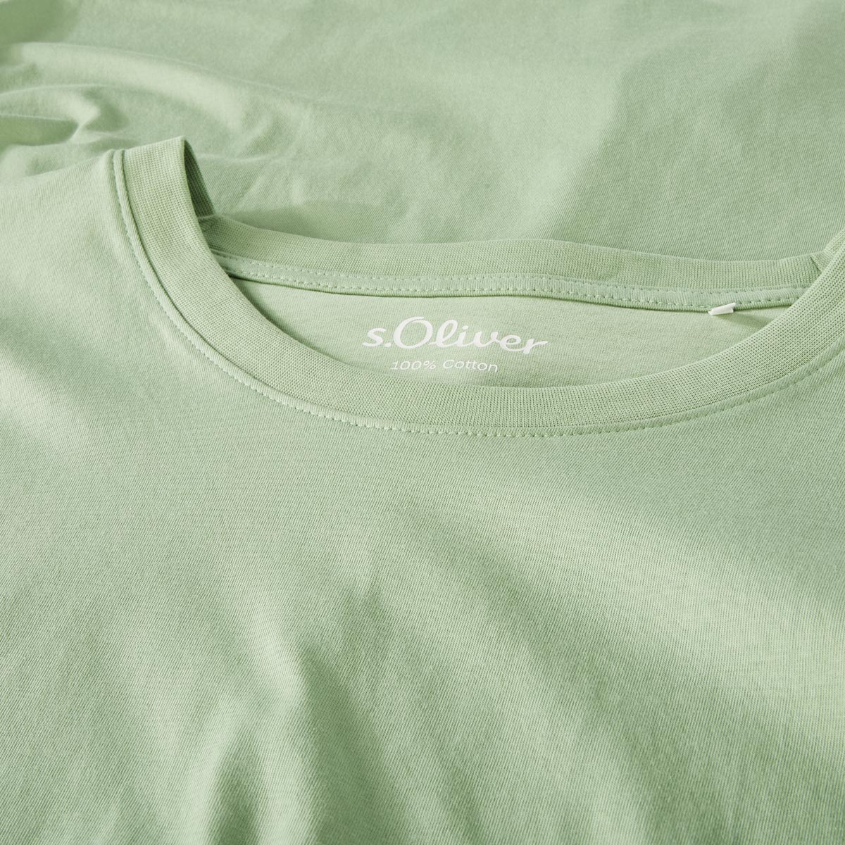 s.Oliver T-Shirt aus Baumwolle Farbe grün Größe: 4XL günstig online kaufen
