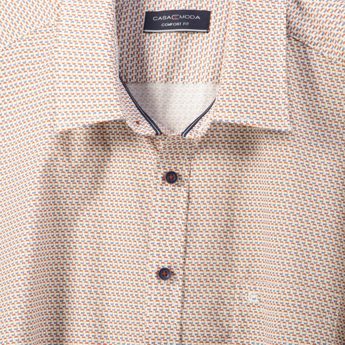 CASA MODA Freizeithemd aus Baumwolle rot