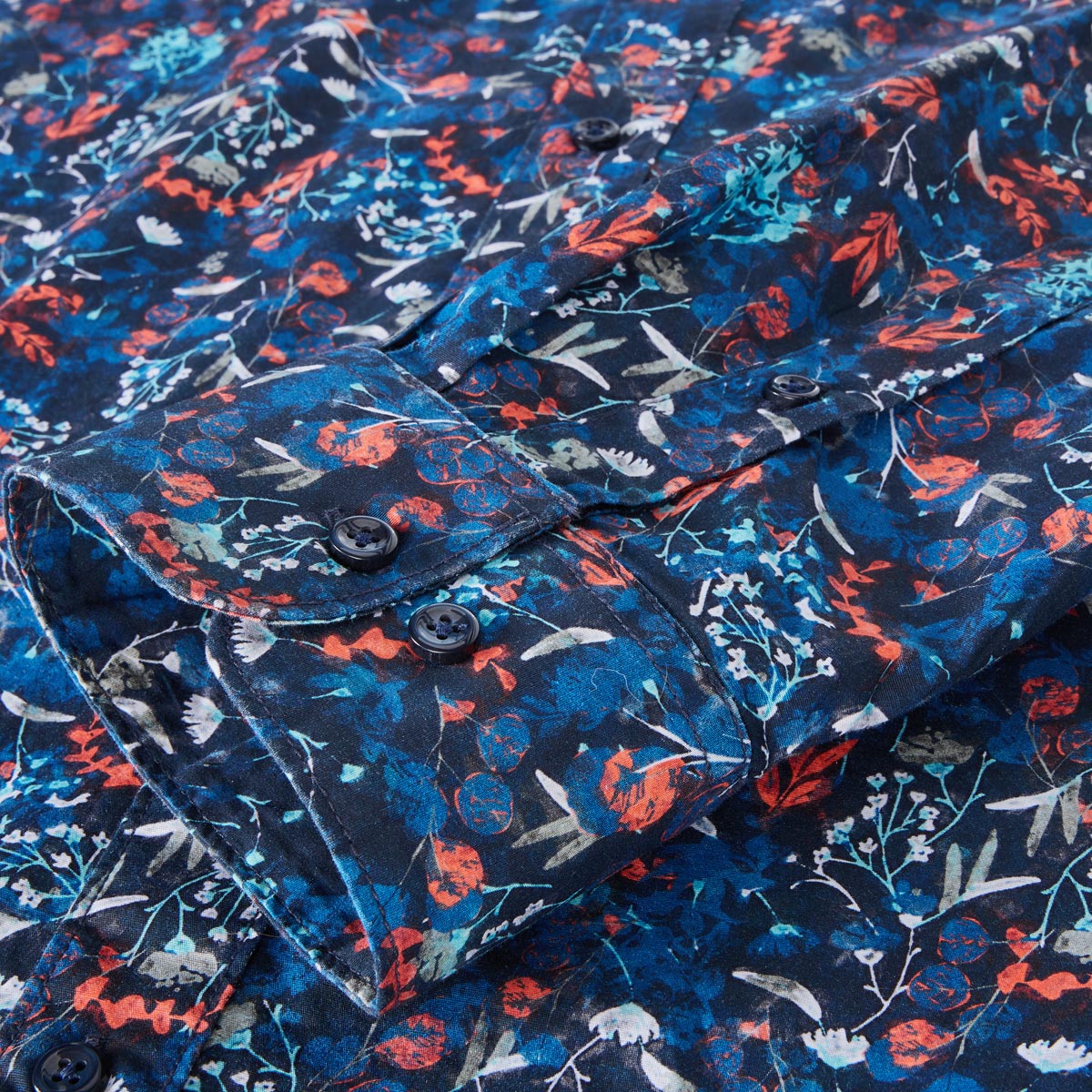 Lerros Freizeithemd mit Stretch blau