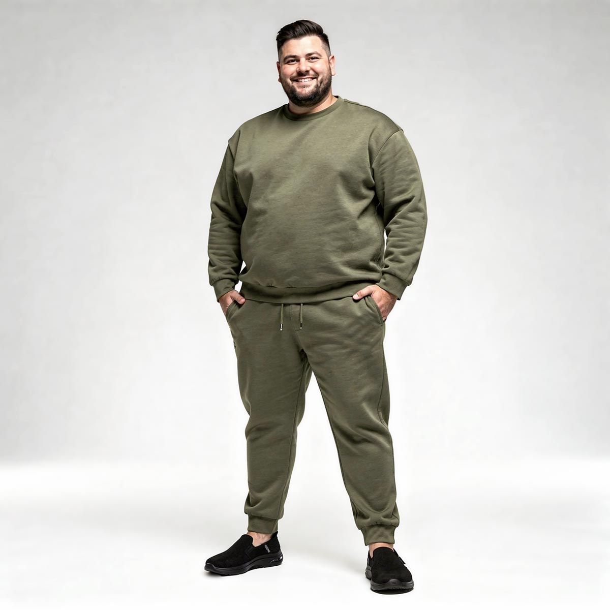 Pfundskerl Sweatshirt aus Baumwollmischung oliv