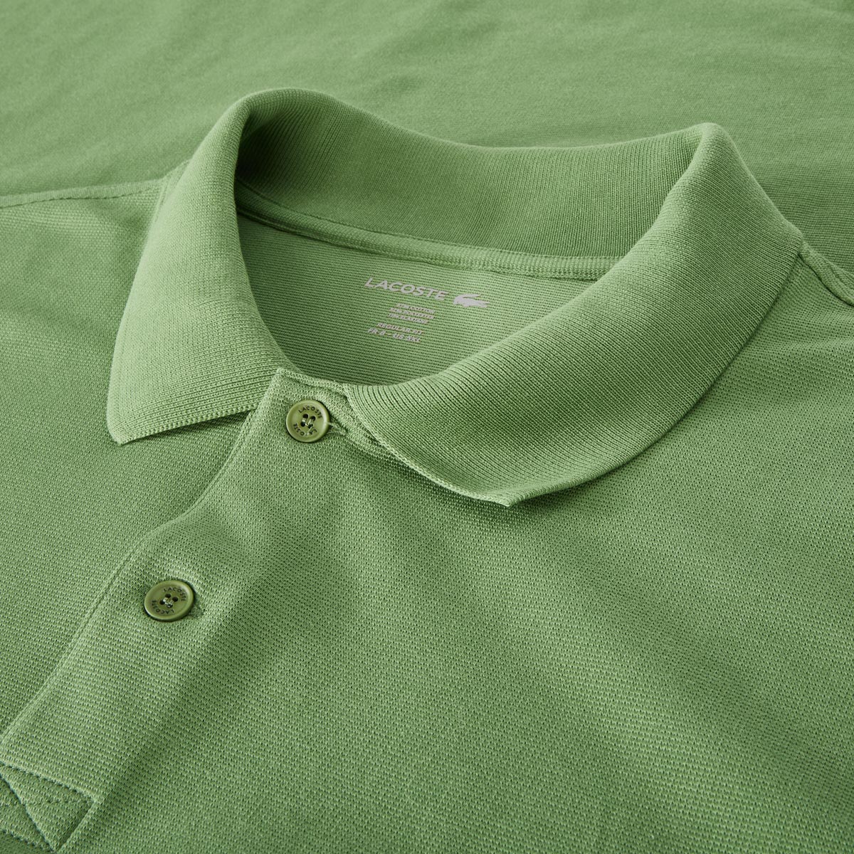 LACOSTE Poloshirt mit Stretch grasgrün