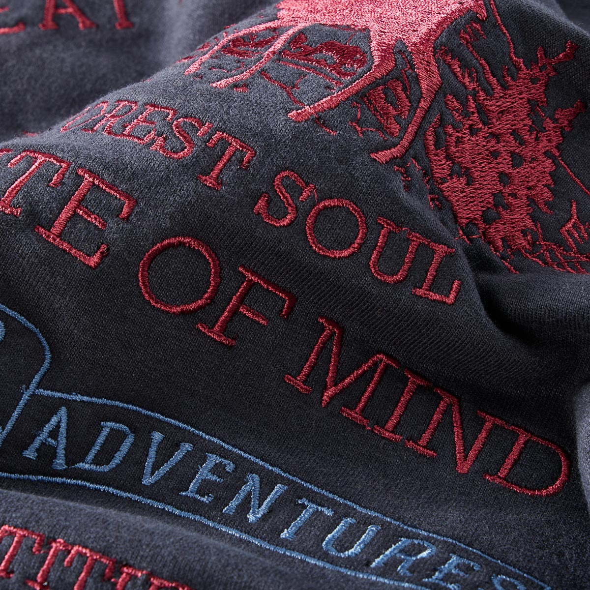 North Sweatshirt mit Stickerei blau