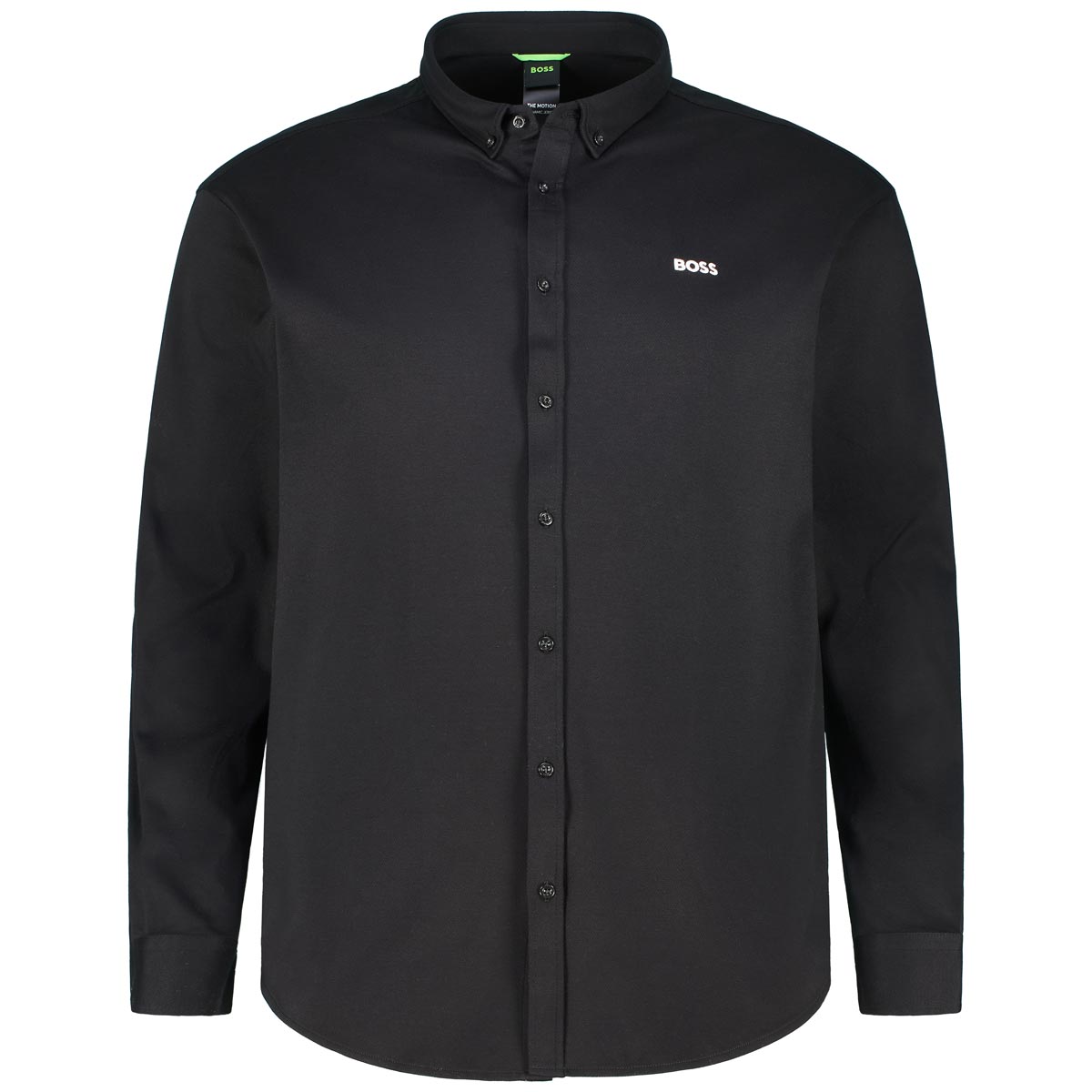 BOSS Freizeithemd aus Baumwolle Farbe schwarz Größe: 6XL günstig online kaufen