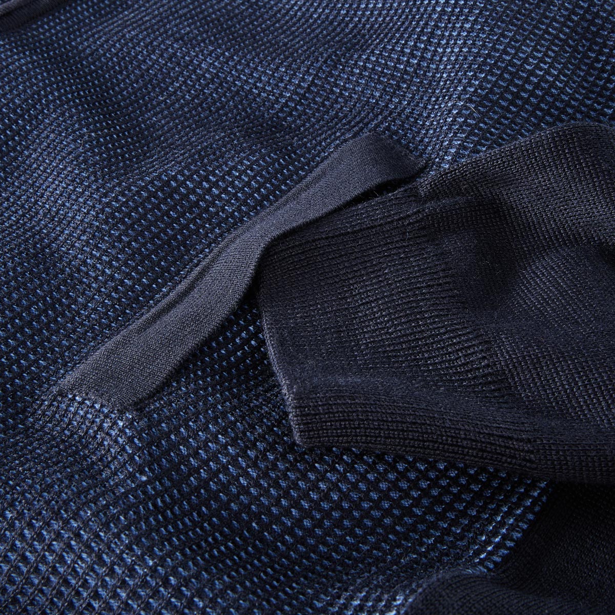 Hajo Strickjacke mit Strukturmuster marine