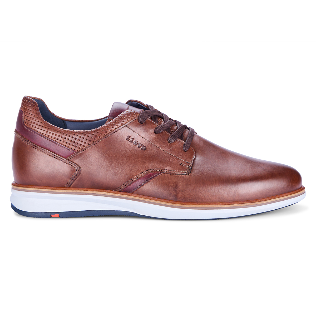 Lloyd Schnürschuh "Kayor" aus Glattleder, extraweit braun