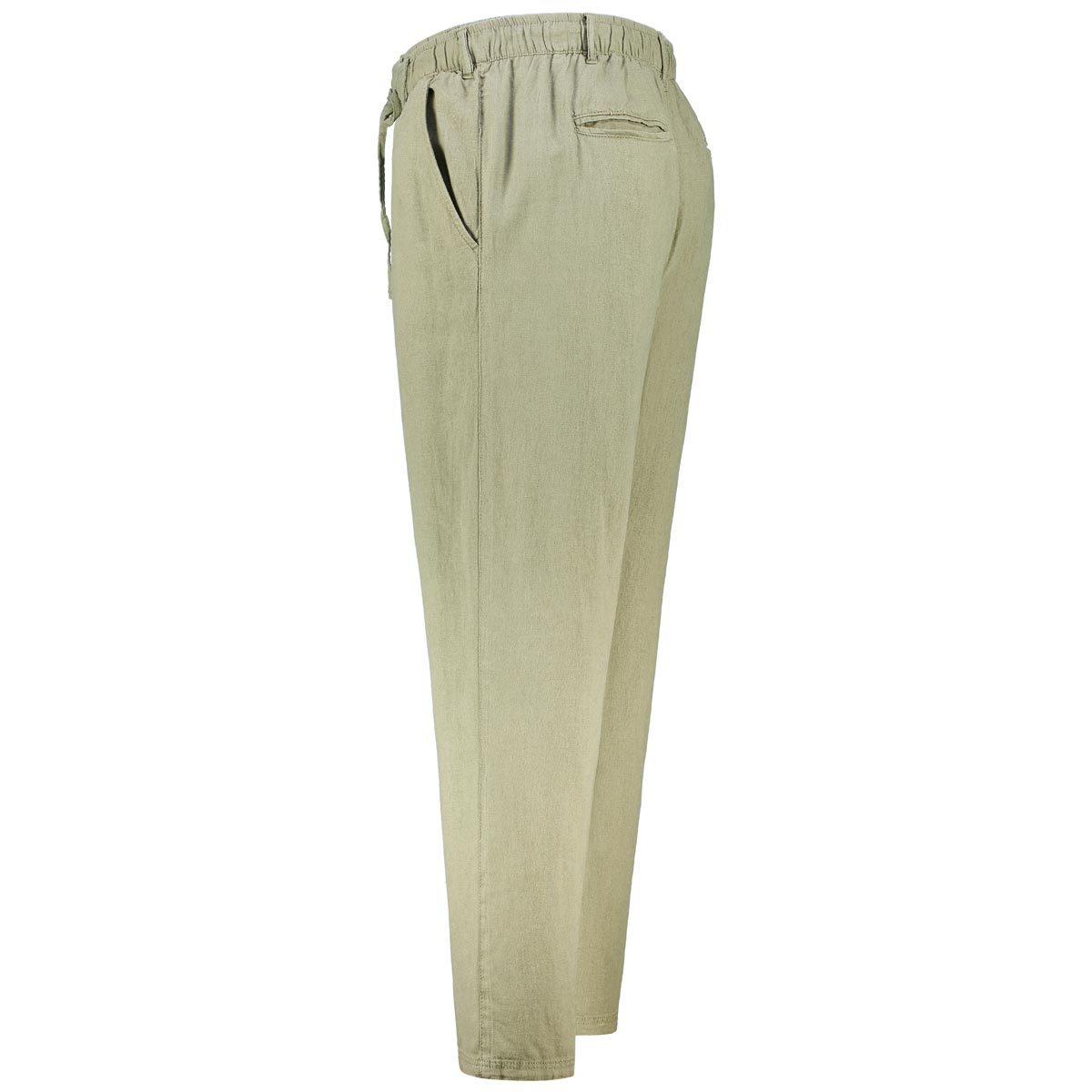 North Chino mit Leinen, Regular Fit oliv