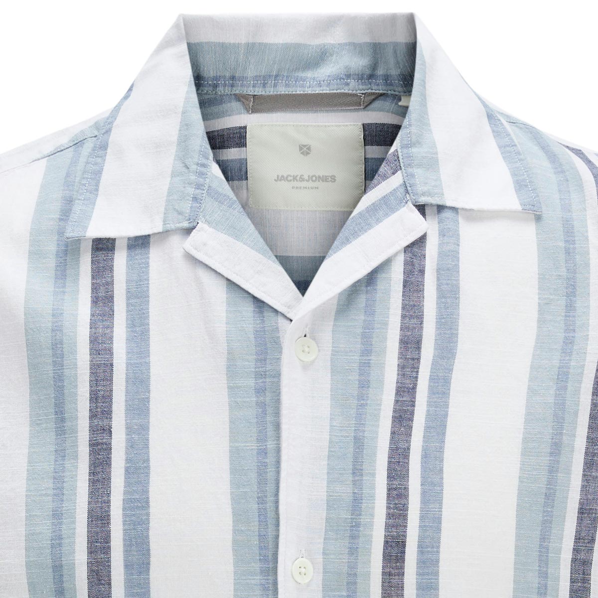 Jack&Jones Freizeithemd aus Leinenmischung blau