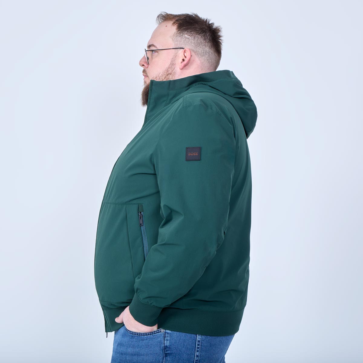 BOSS Softshelljacke mit Stretch dunkelblau