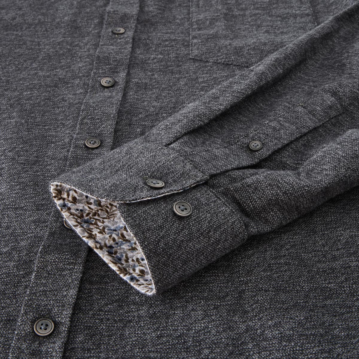 CASA MODA Freizeithemd aus Baumwolle schwarz