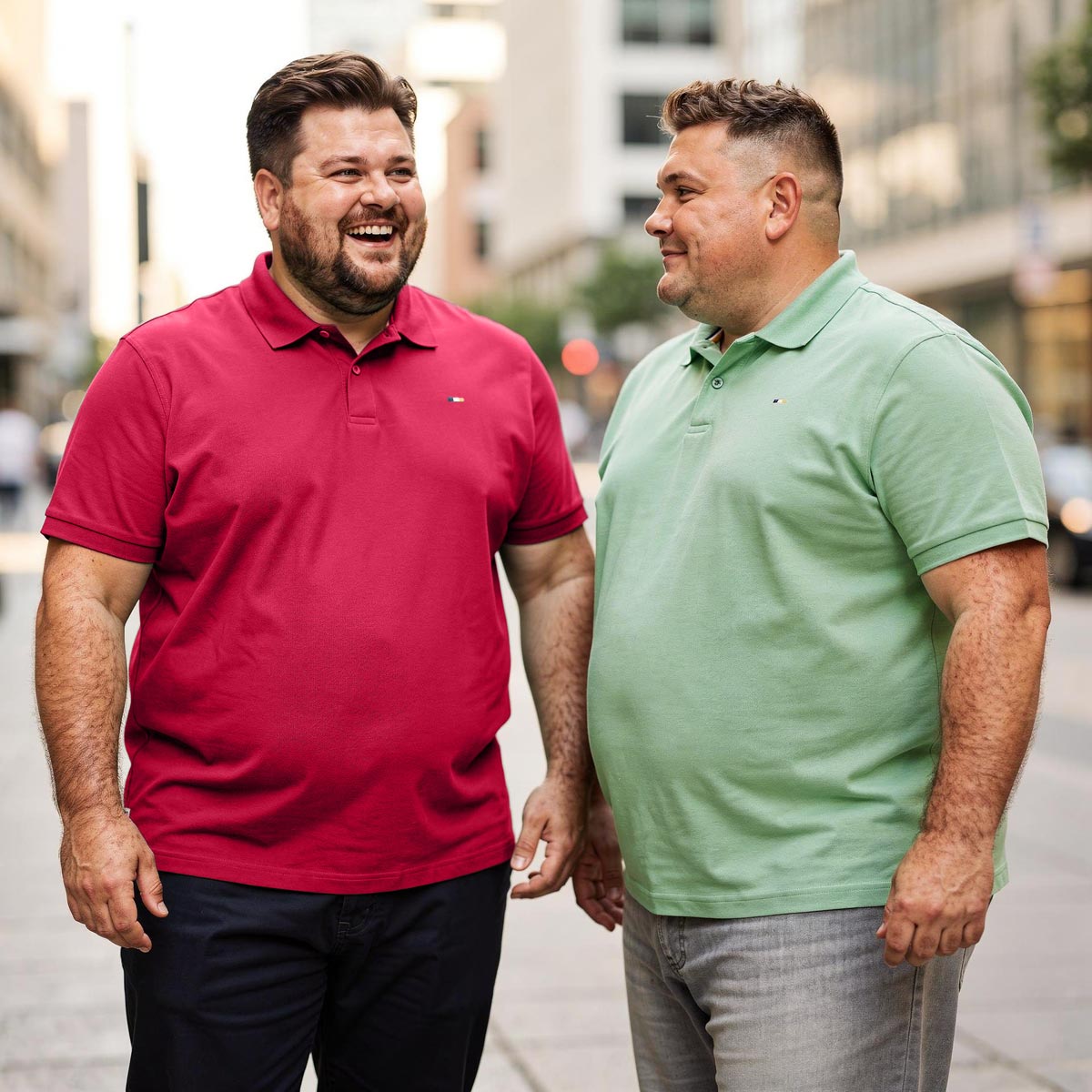 Pfundskerl Doppelpack Poloshirt aus Baumwolle beere/mint